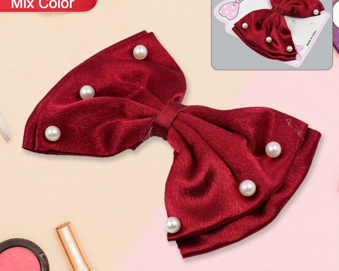 Multicolor Hair Bow Knot Clip