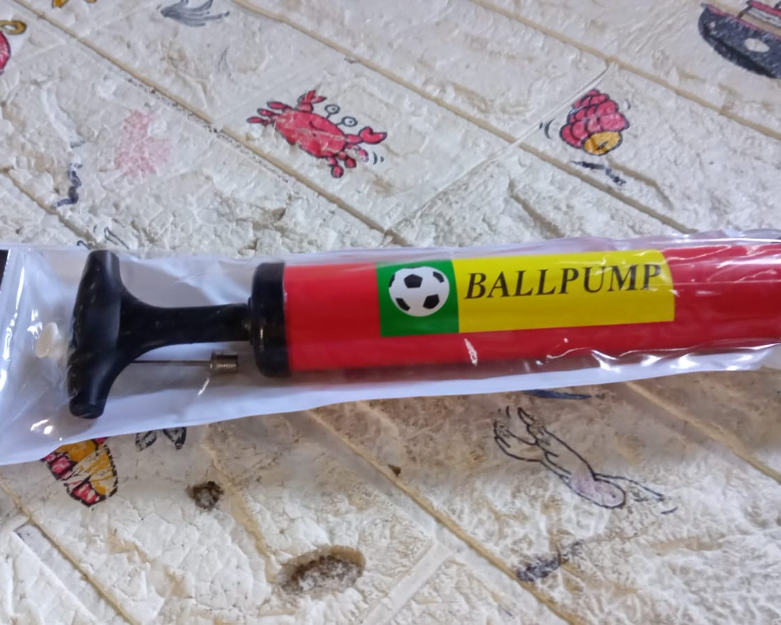 Inflator Air Ball Pump Soft Bouncing Ball Development Kids Toy, Sports Plastic Pump for Soccer, Basketball, Football, Volleyball Ball (24 CM & 33.5 Cm)