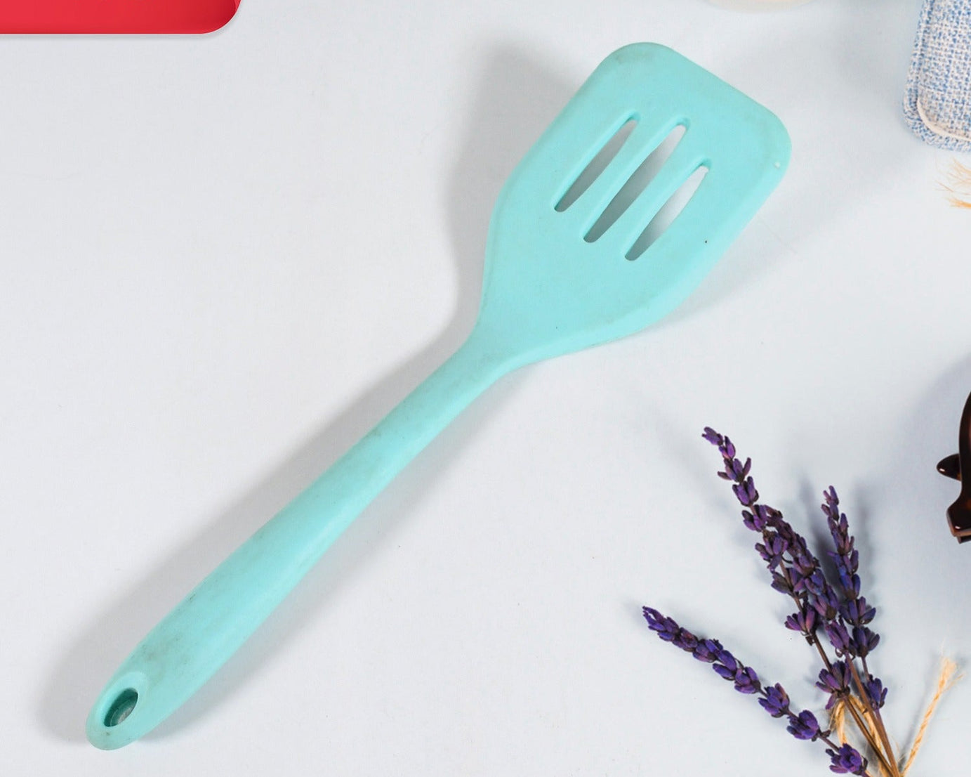 Multipurpose Silicone Spoon, Silicone Basting Spoon Non-Stick Kitchen Utensils Household Gadgets Heat-Resistant Non Stick Spoons Kitchen Cookware Items For Cooking and Baking (1 pc)