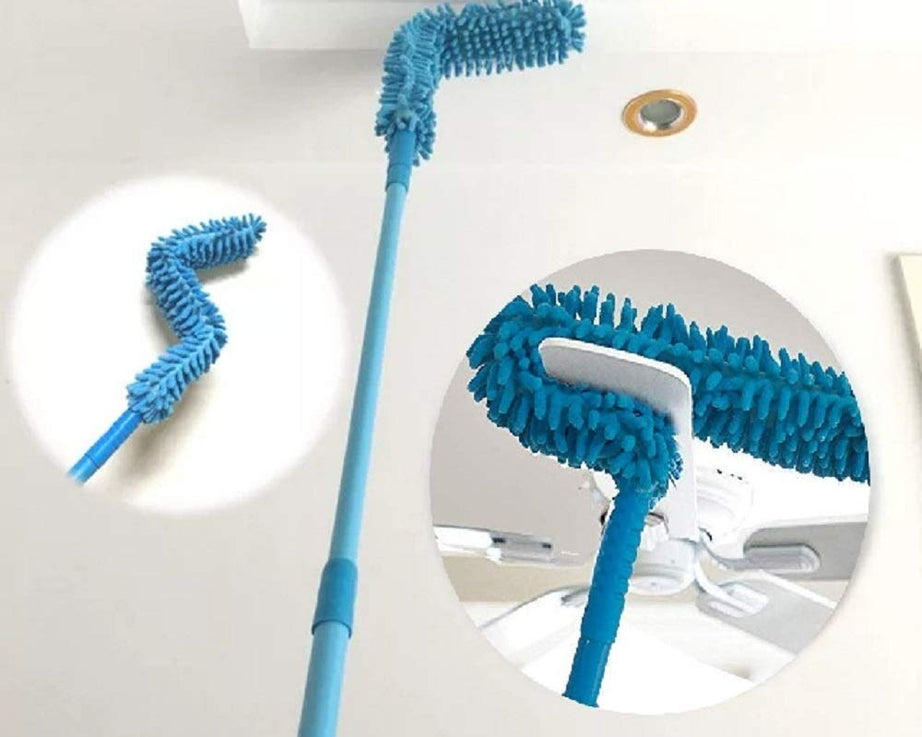 Foldable microfiber fan cleaning duster