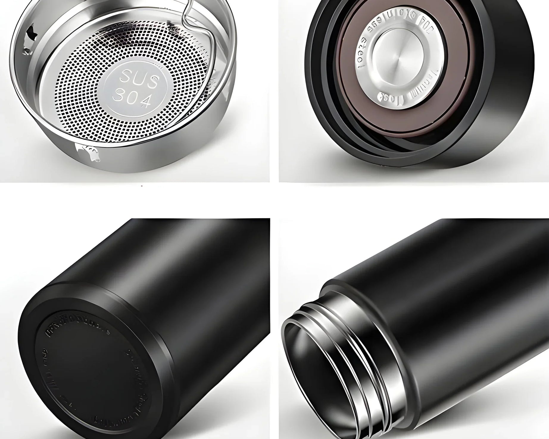 0726 Smart Vacuum Insulated Water Bottle with LED Temperature Display