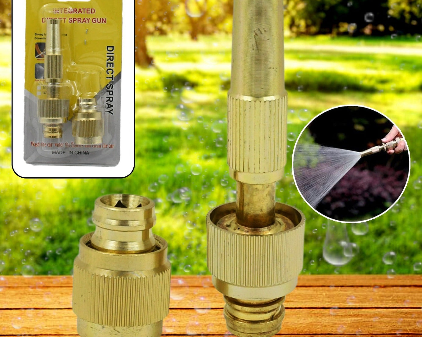 water spray nozzle for water pipe booster nozzle for car wash nozzle with high pressure water adjustable brass nozzle water spray gun for gardening watering tools