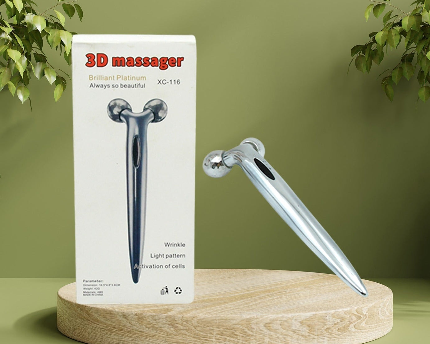 360 Degree Facial Roller, designed for face lifting and skin tightening, improves blood circulation and reduces puffiness.