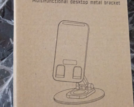 Mobile Holder Rotating Foldable Stand Height Angle Adjustable Phone Holder Stand Portable Mobile Stand for Desk with All Mobile Phones (1 Pc)