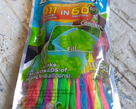 Holi Magic Water Balloons for Kids - 111 pcs (Multicolor)