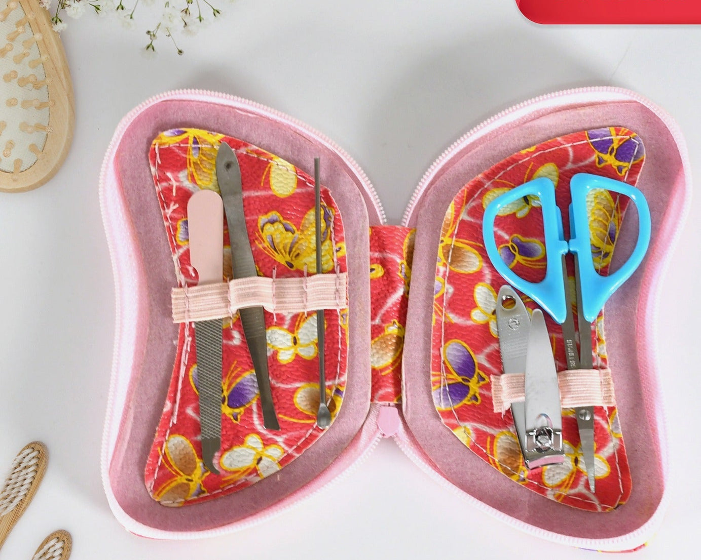 5 IN 1 Stainless Steel Professional Manicure Set, Nail Cutter For Women, Nail Scissors, Luxury Grooming Kit