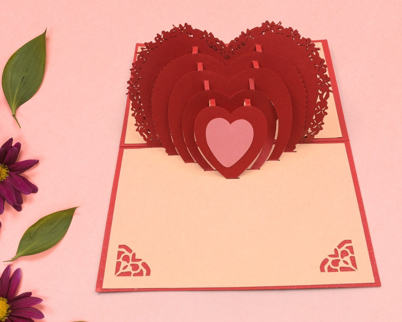 3D Paper Wish Card High Quality Paper Card All Design Card Good Wishing Card (All 3D Card Birthday, Christmas Card,  Cartoon Card, Love Heart Card) (1 Pc)
