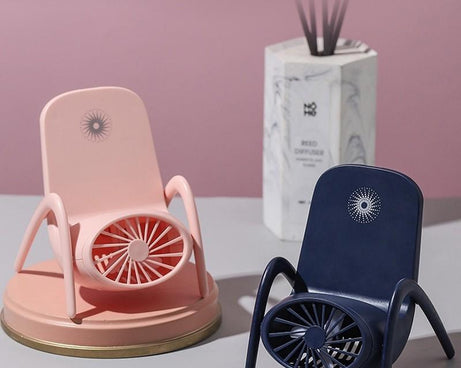 Portable Mobile Phone Holder Fan  Personal Fan Multi- Function Fan Handheld Charging Fan (Battery Not Include)