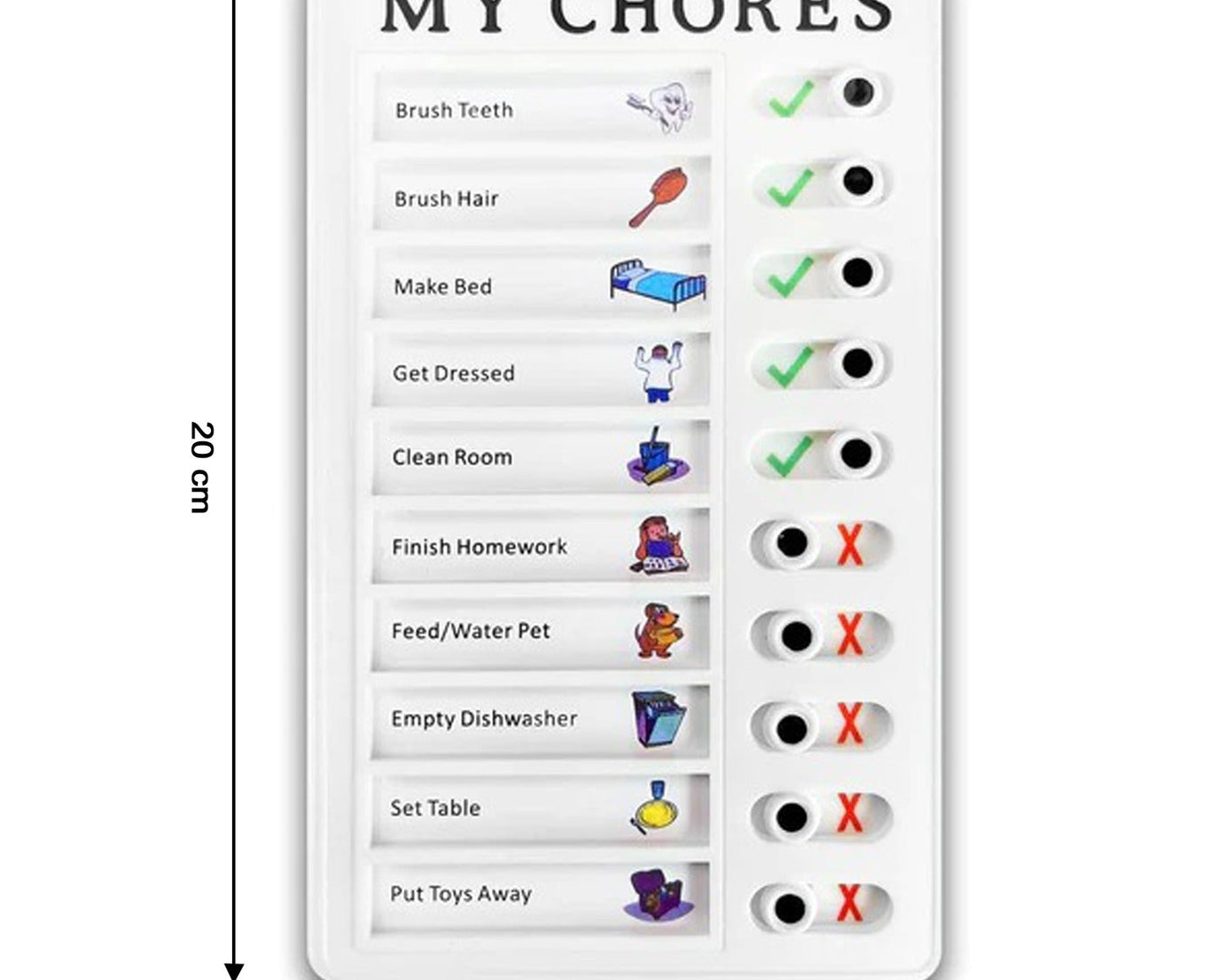 Memo board for home use