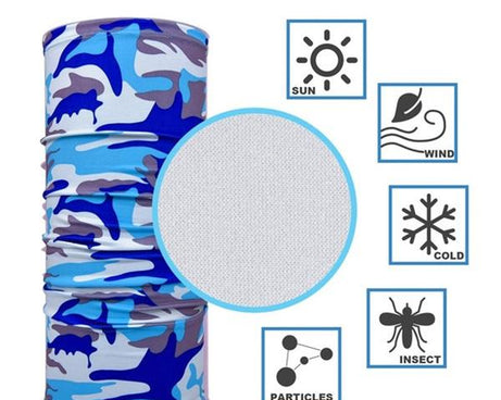 Multifunctional neck gaiter with elastic design for easy adjustment and sizing