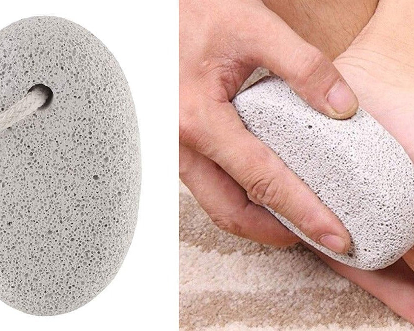 Oval shape foot scrubber stone for heels and feet