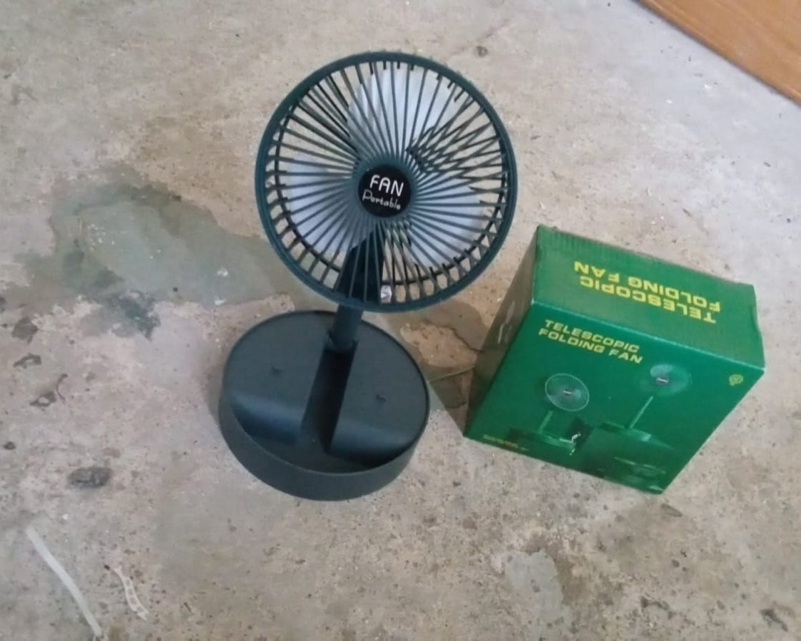 Silent personal fan suitable for bedside or office table.