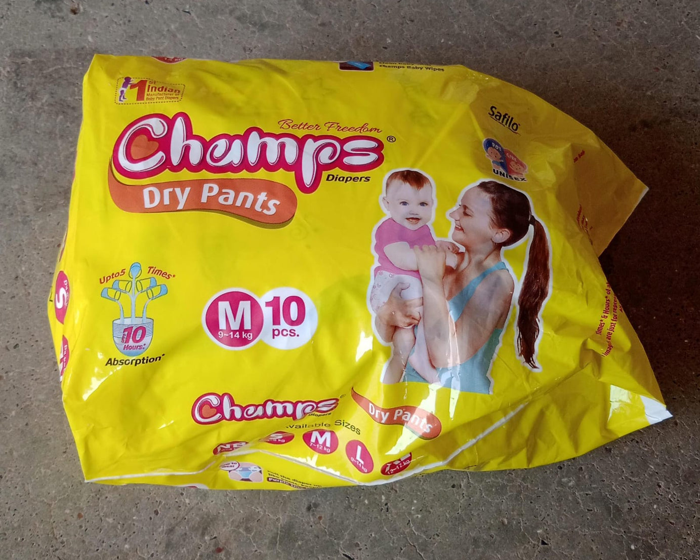 Travel Must-Have: Champs Medium Diaper Pants (10 Pcs) - Leakproof