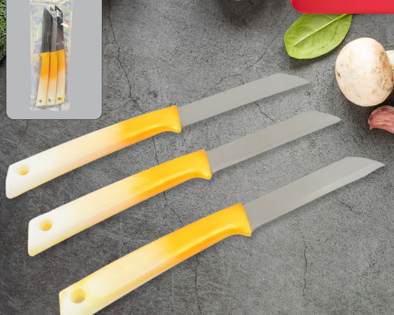 3 Pcs Set Kitchen Knife