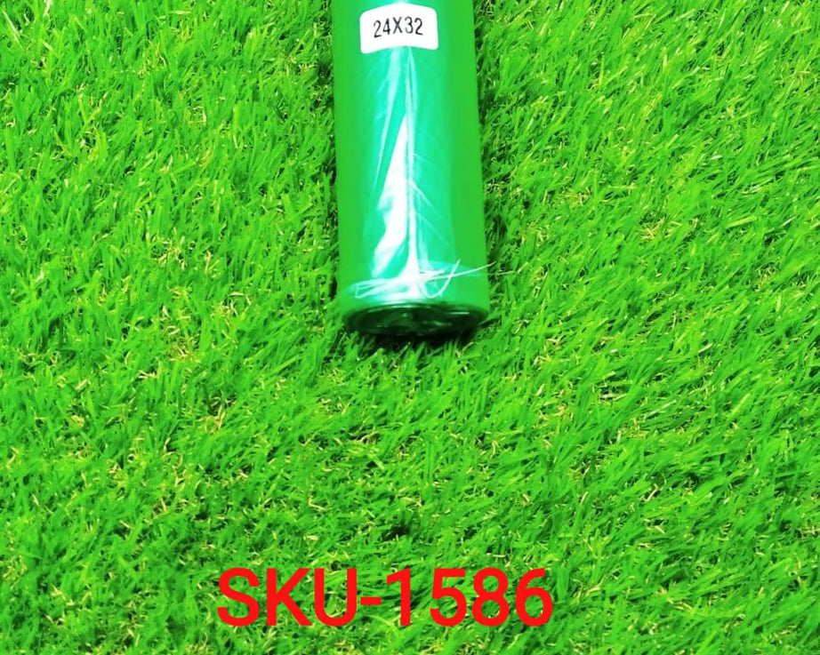 Eco-friendly green garbage bags for sustainable household use.