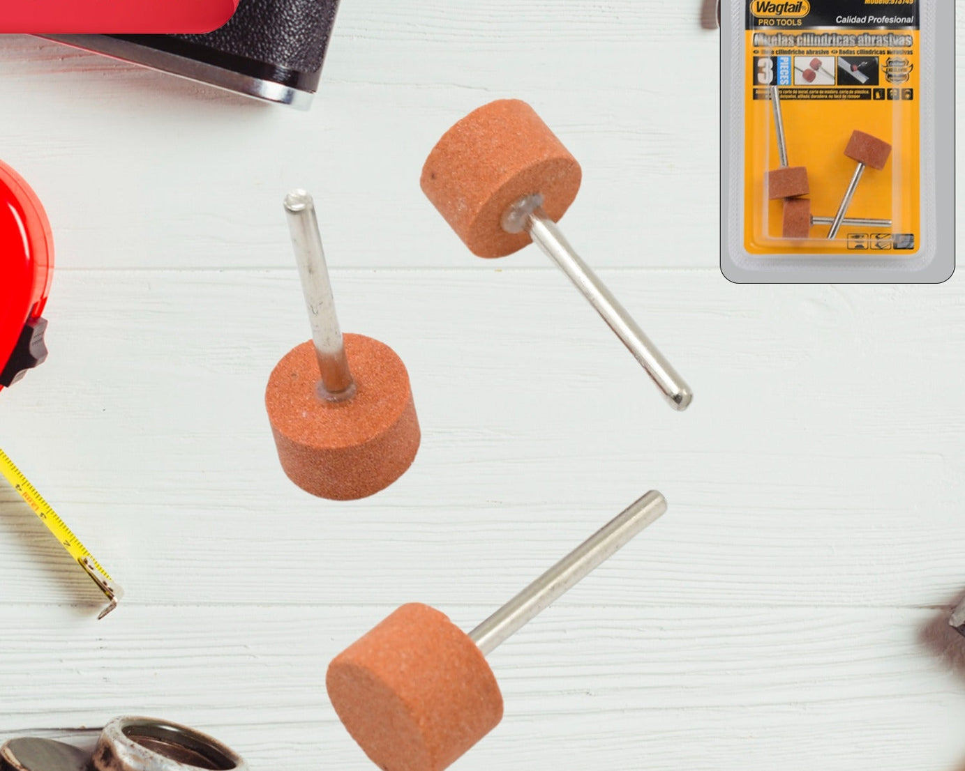 3 Pcs Wool Felt Polishing Buffing Wheels