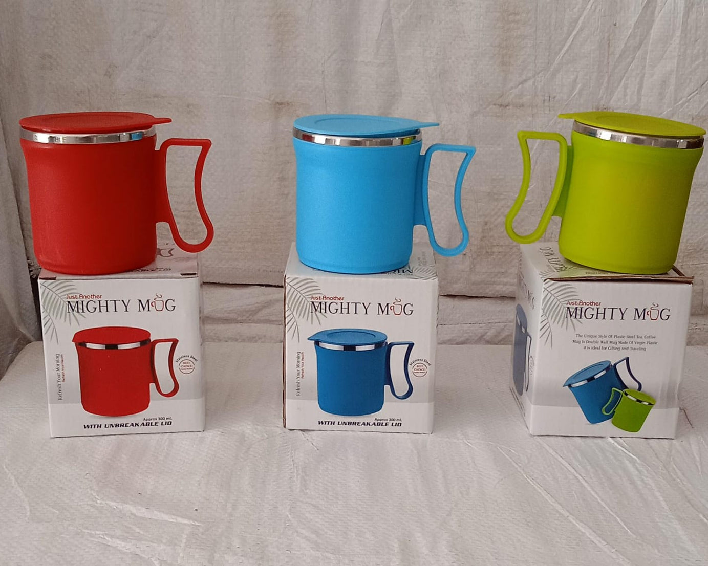 300ml Stainless Steel Mug: Insulated, Leakproof Lid, Hot/Cold Drinks (Mix Color)