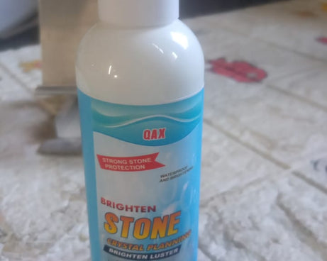 Stone Stain Remover Cleaner, Stone Crystal Plating Agent, Marble Stone Cleaner Polishes, Crystal Plating for Kitchen, Patio, Backyard Marble Cleaner and Polish (75 ML Approx / 1 pc)