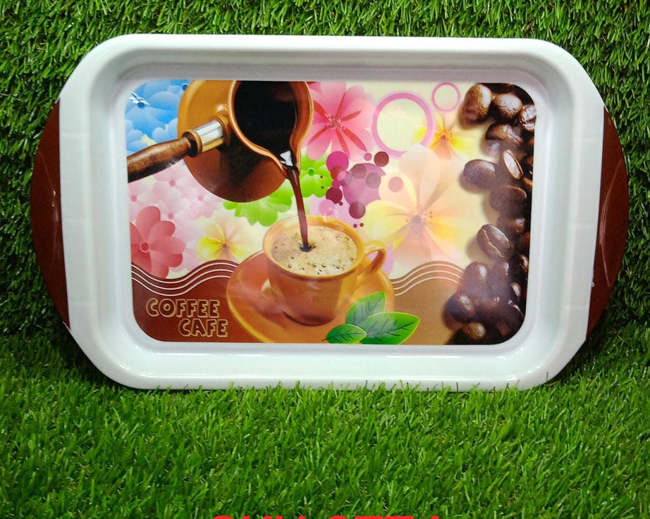 Practical medium plastic tray for kitchen and general tasks.