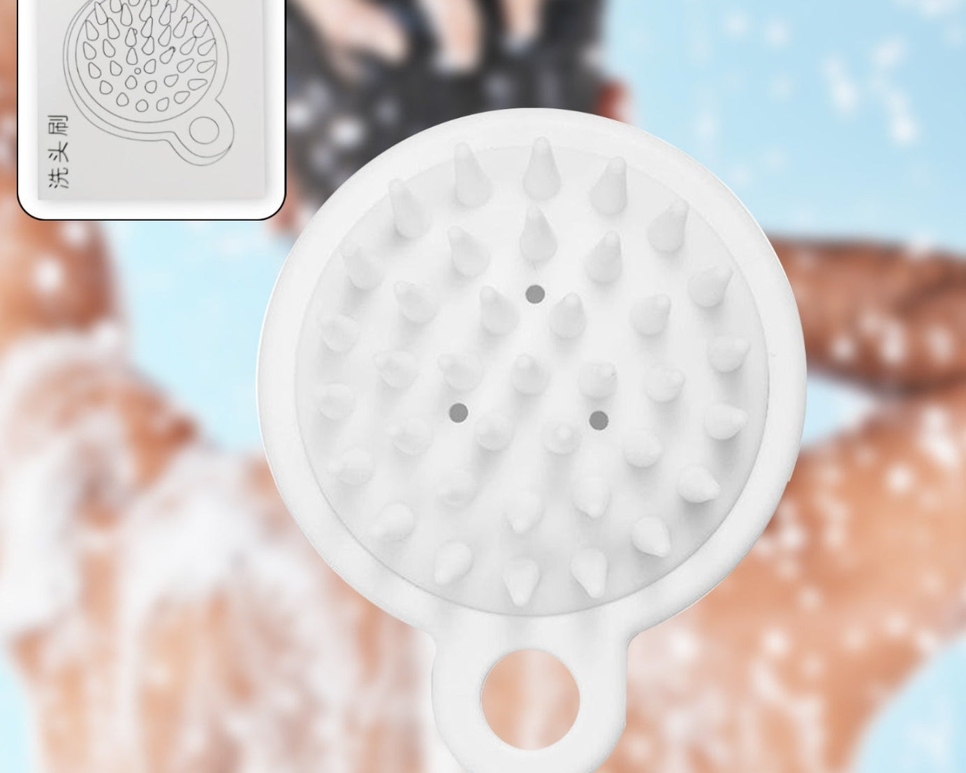 Comb Scalp Massage Brush, Hair brush, Hair Comb, Shower Brush, Bath Massage Brush, Small Portable Brush Washable Massage Comb Bath Shampoo Massages Effectively Remove Loose Short Hair