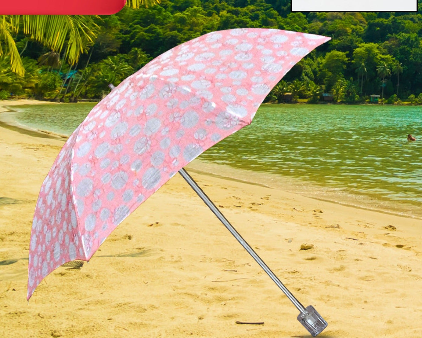 3-Fold Umbrella Summer Sun Protection Foldable Cute Umbrella || UV Protection Sun Umbrella || Travel Accessories || Umbrella for Children, Girls, and Boys (1 Pc)