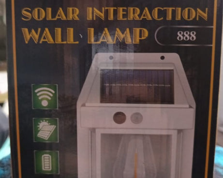 Solar Wall Lights / Lamp Outdoor, Wireless Dusk to Dawn Porch Lights Fixture, Solar Wall Lantern with 3 Modes & Motion Sensor, Waterproof Exterior Lighting with Clear Panel (1 Pc )