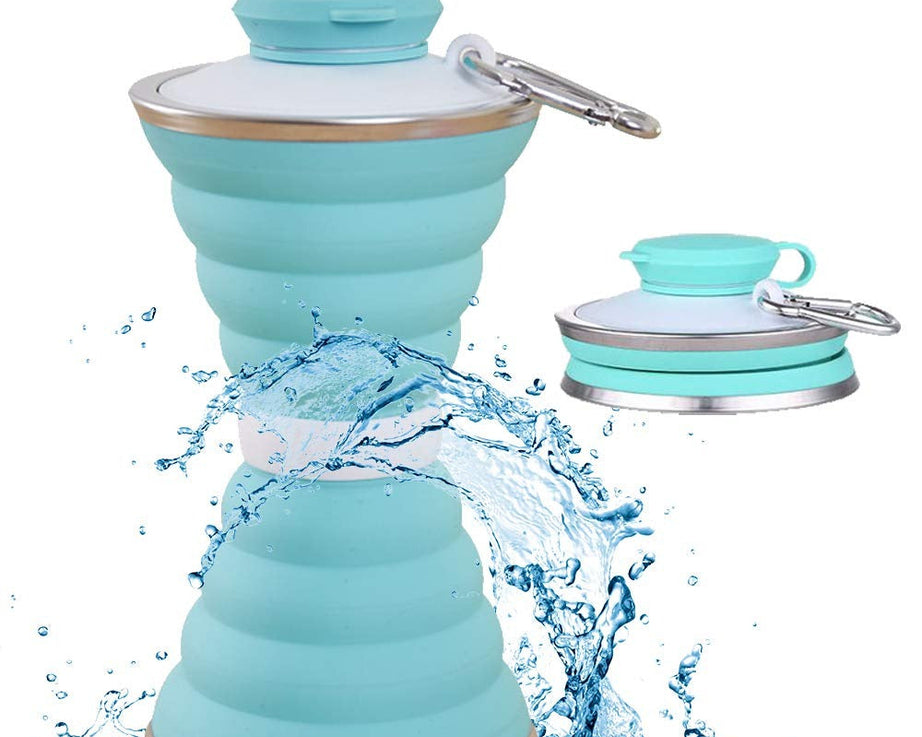 Silicone collapsible water bottle