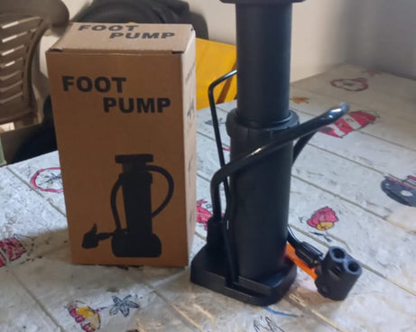 Portable Mini Foot Pump for Bicycle, Bike, and Car