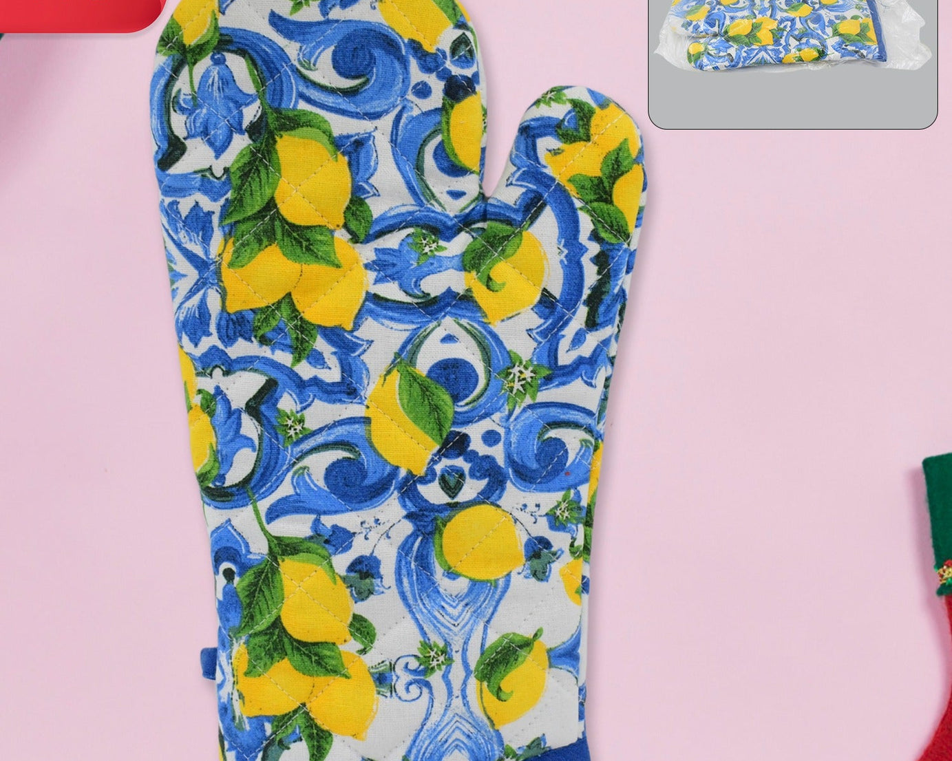 Lemon Oven Mitts Gloves