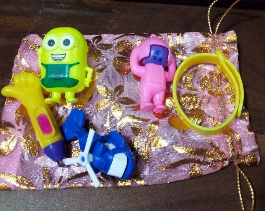5Pc Toy Combo Kids Best Gift Set Combo Attractive & Unique Toy Combo 5Pc Colorful Toy Combo With Potli Bag