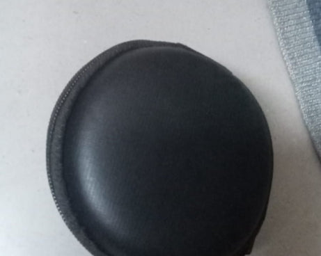 Cute Round Earphone Carrying Case - Multi-Use Pocket Pouch for Headphones, Cables, Coins, Airpods & More