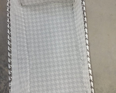 FOLDABLE STORAGE BOX WITH LID AND HANDLES, COTTON AND LINEN STORAGE BINS AND BASKETS ORGANIZER FOR NURSERY, CLOSET, BEDROOM, HOME (45 Cm)