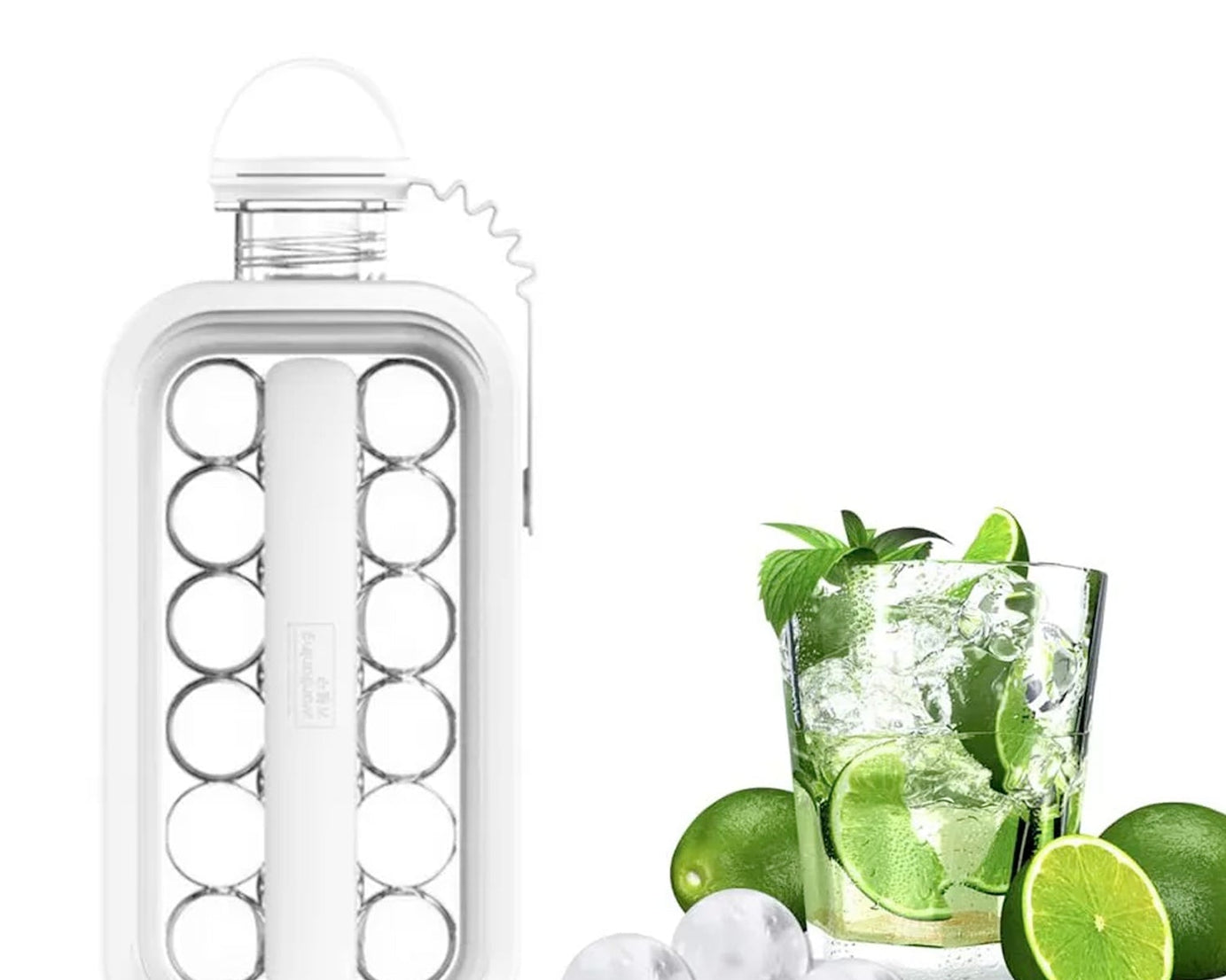 Foldable ice cube molds with lid