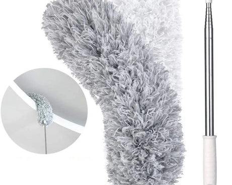 Microfiber Dusters for Cleaning, Telescoping Feather Duster with 100 inches Extendable Handle Pole, Dusting Cleaning Tools for Cleaning High Ceiling, Ceiling Fan, Blinds, Cobwebs, Furniture, Cars