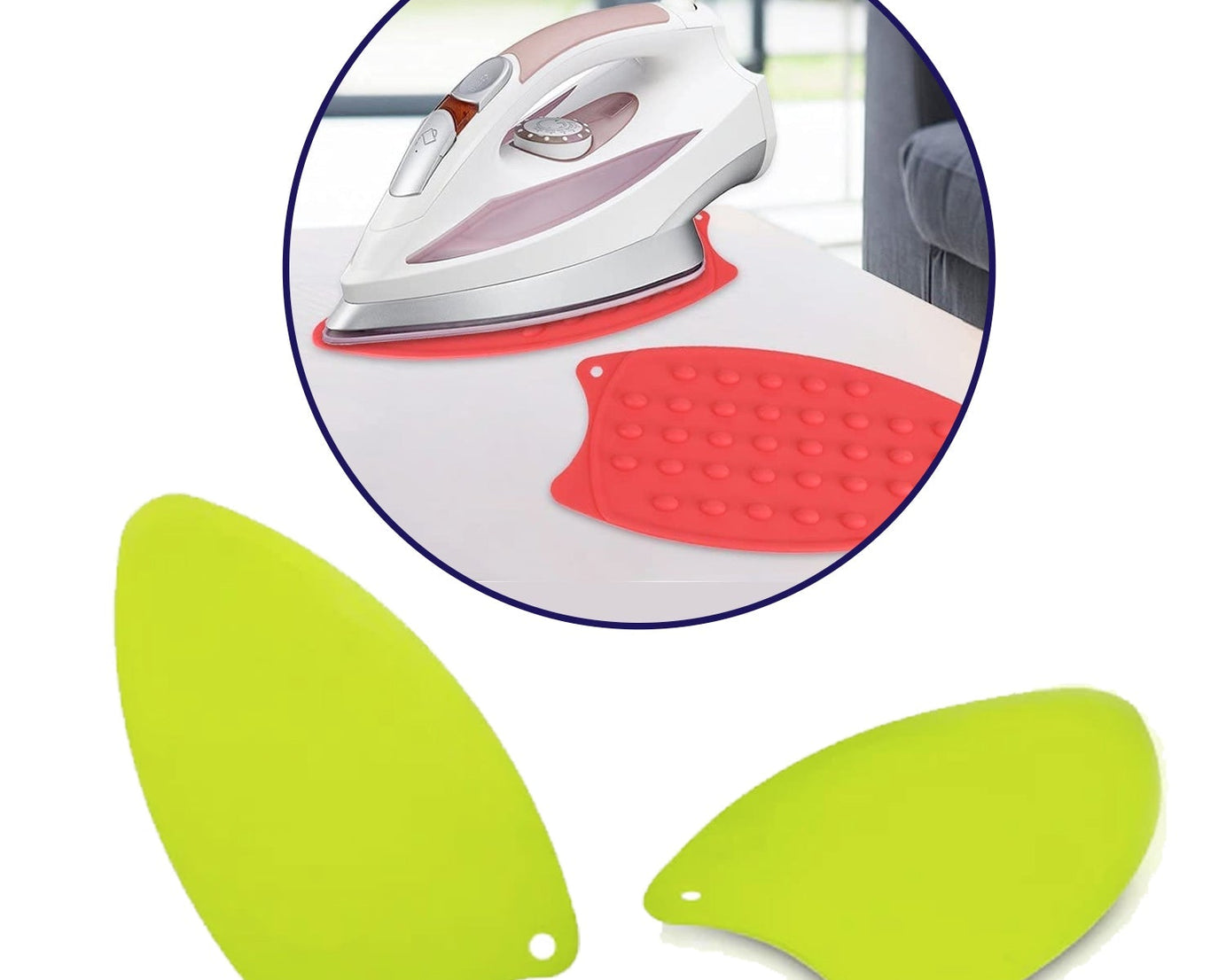 Heat resistant iron mat for ironing and craft projects.