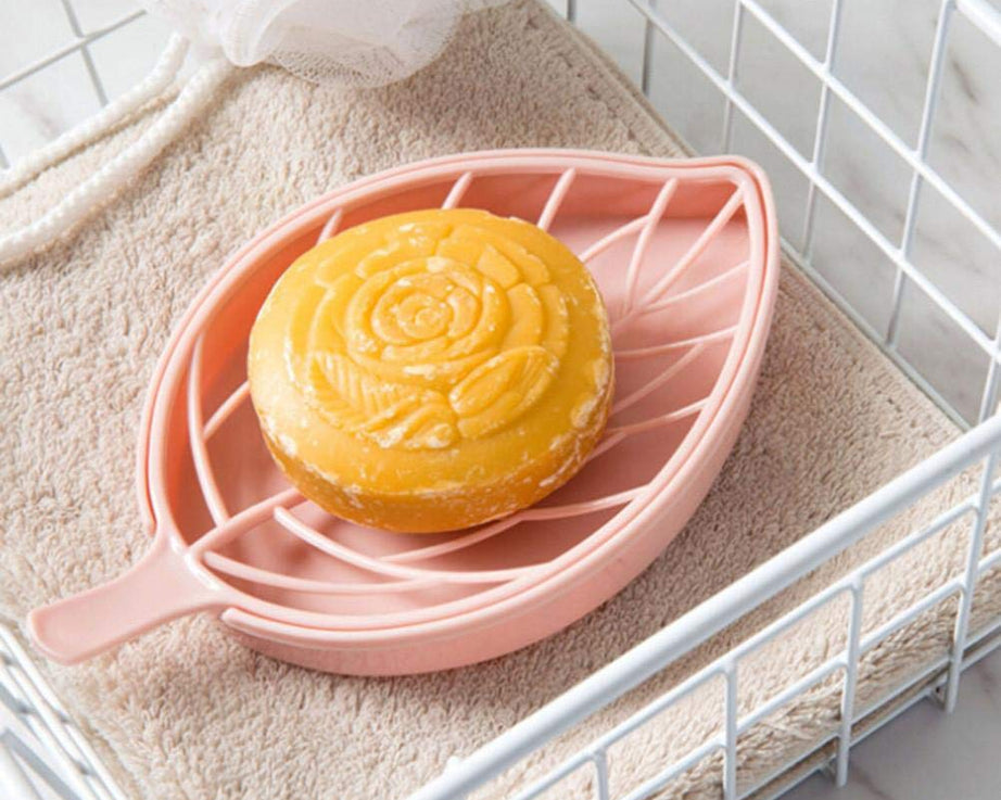 Soap holder in a leaf design for modern bathrooms