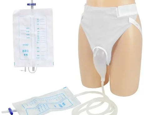 Portable Male Urine Collection Bag - Reusable Silicone Wearable Urine Bag for Men - Leak-Proof and Comfortable