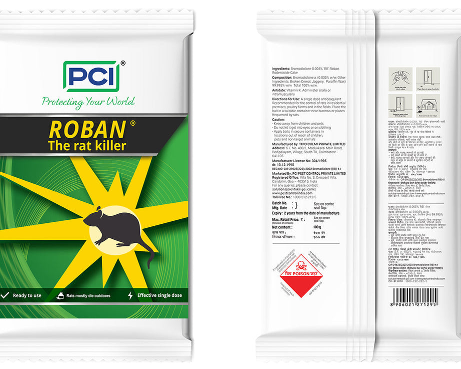 297 100gm PCI Roban the Rat Killer (Brown) BIG 