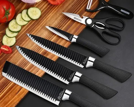 5-Piece Forged Kitchen Chef Cutlery Stainless Steel Knife Set, Chopping Knife, Chef Knife, Utility Knife, Butcher Knife (5pc)
