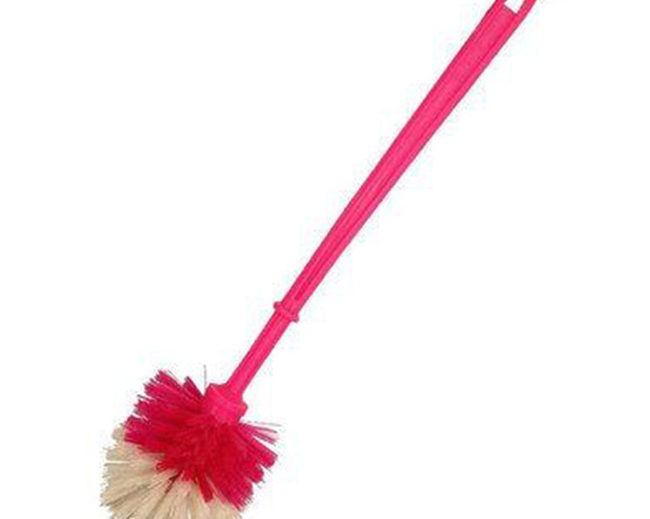 Round toilet brush