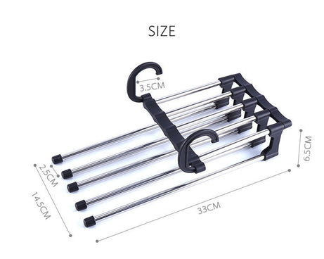 Adjustable hanger for trousers, designed for easy and efficient use