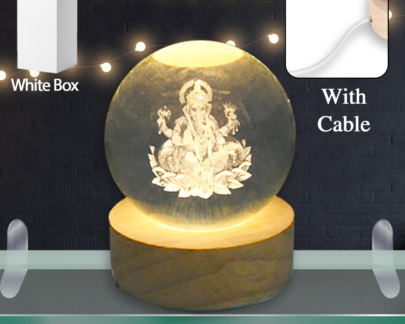 3D Crystal Ball Lamp