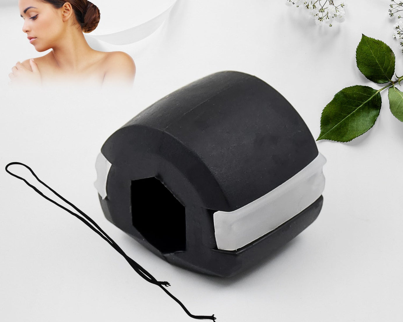 Cn Blk Mouth Exerciser Used To Gain Sharp And Chiselled Mouth Easily And Fast.