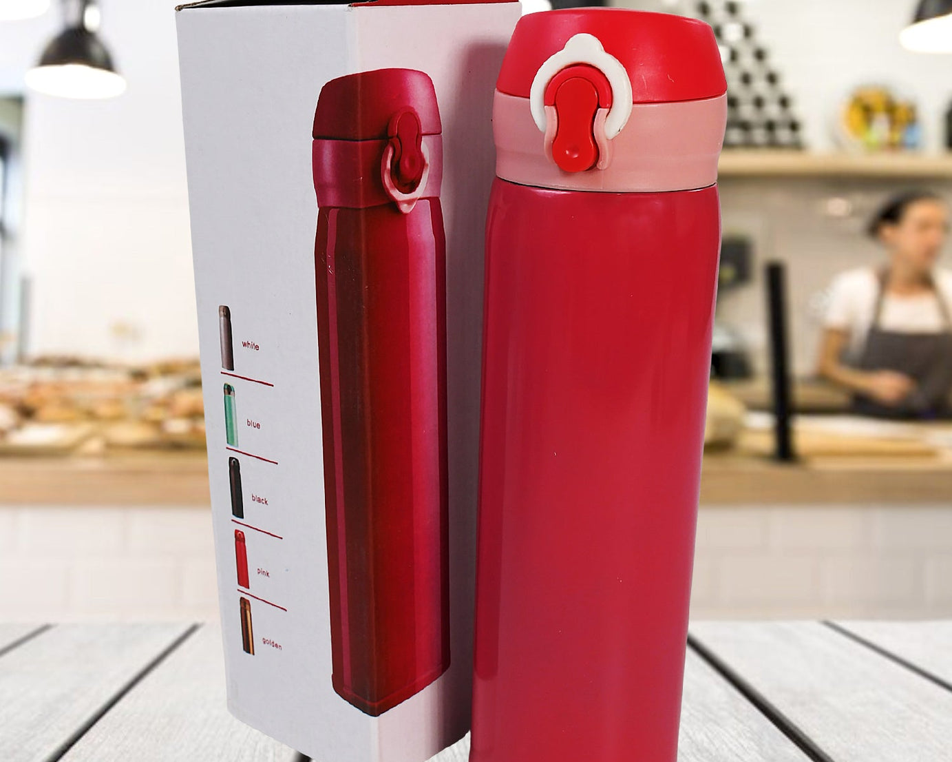 12760 Stainless Steel Water Bottle Leak Proof, Rust Proof, Hot & Cold Drinks, Gym Sipper BPA Free Food Grade Quality, Steel fridge Bottle For office / Gym / School (350 ML Approx)