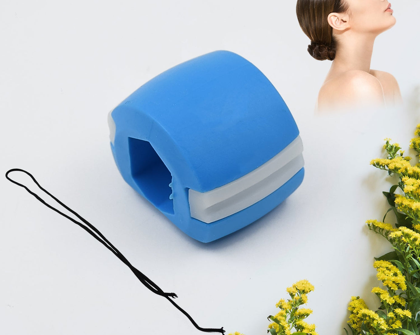 6101C CN BLUE MOUTH EXERCISER USED TO GAIN SHARP AND CHISELLED EASILY AND FAST.