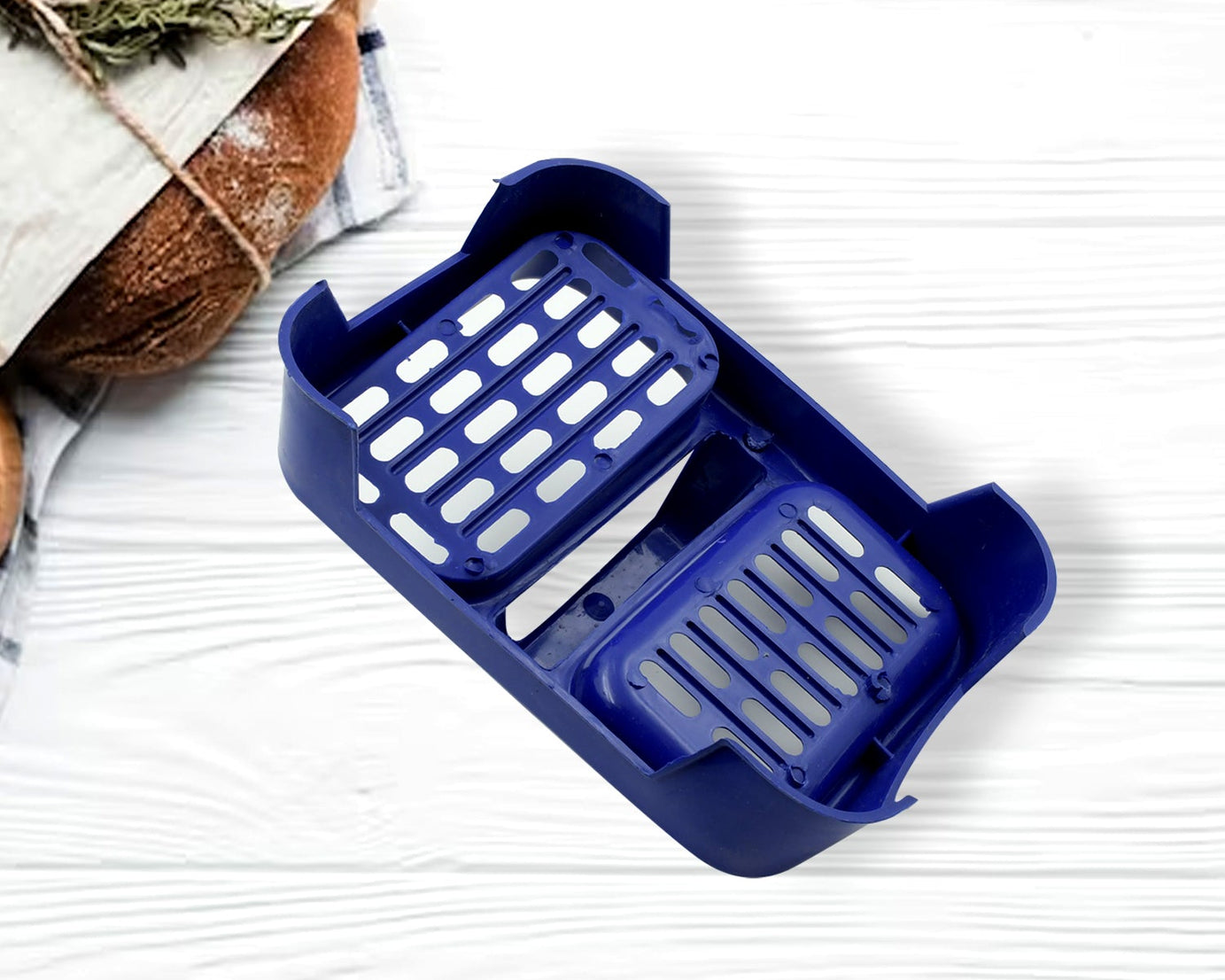 8729 2in1 Plastic Soap Case / Soap Dish / Soap Stand, 2 Section Plastic Soap Case Soap Holder Soap Dish For Bathroom Kitchen Sink (1 Pc / Multicolor )