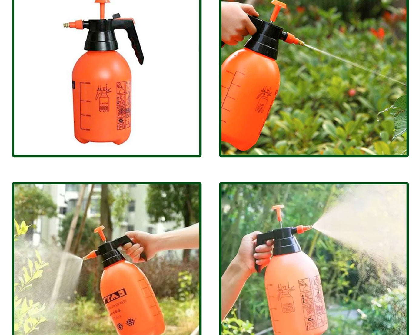 Pressure garden sprayer, 2 liters
