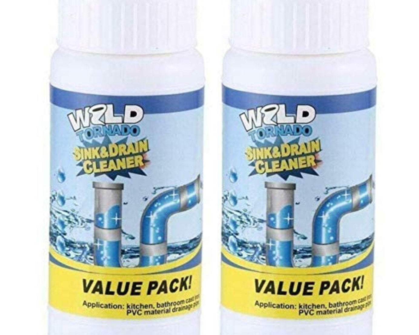 Powerful Sink and Drain Cleaner, Portable Powder Cleaning Tool Super Clog Remover Chemical Powder Agent for Kitchen Toilet Pipe Dredging (110 Gm)