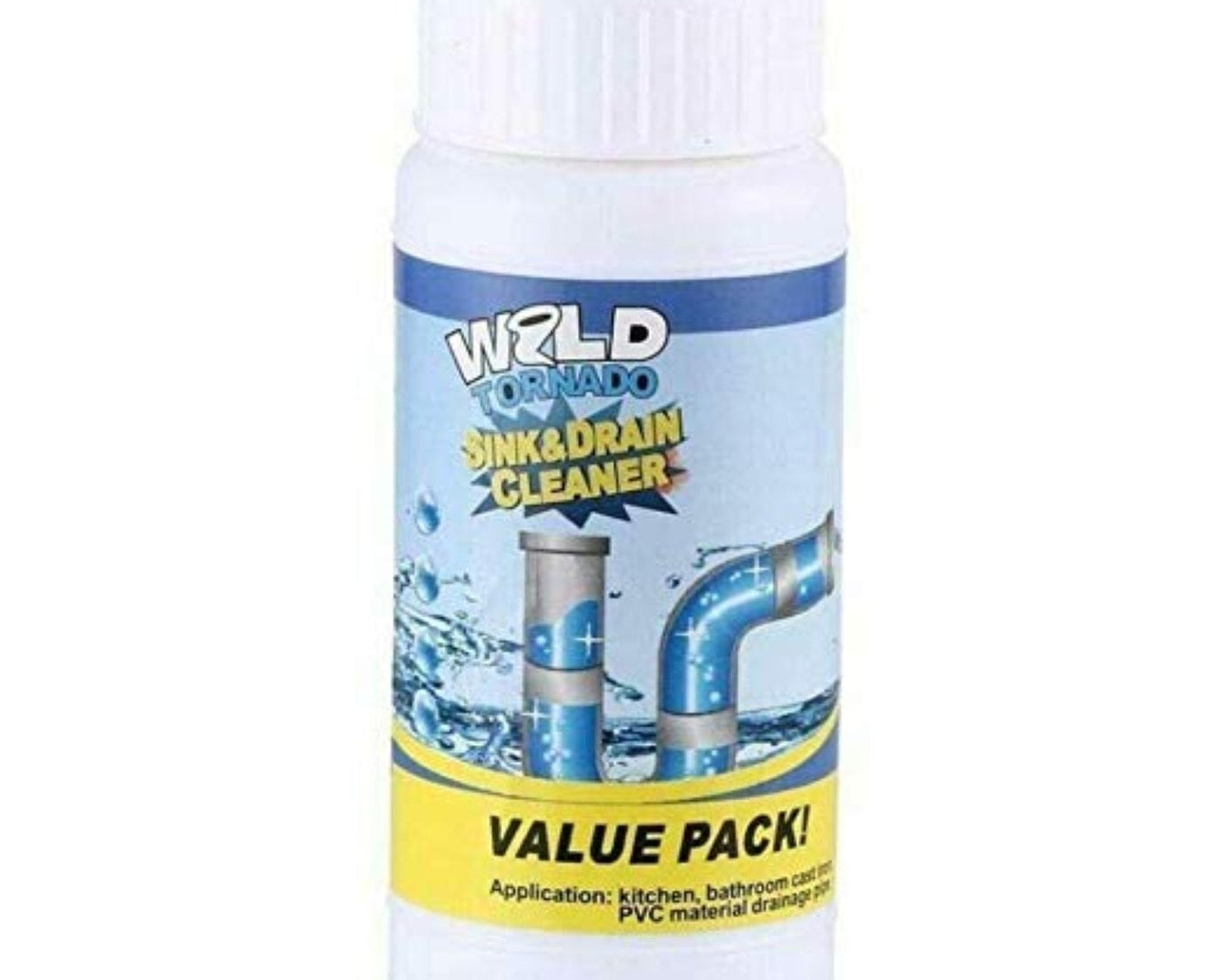 Powerful Sink and Drain Cleaner, Portable Powder Cleaning Tool Super Clog Remover Chemical Powder Agent for Kitchen Toilet Pipe Dredging (110 Gm)