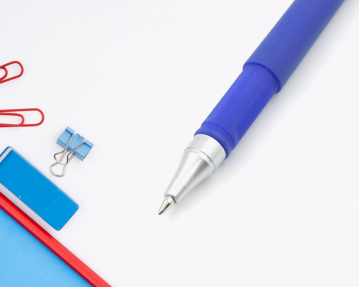 Writing Gel Pen for School Stationery Gift for Kids, Birthday Return Gift, Pen for Office, School Stationery Items for Kids (Black, Blue / 1 Pc )